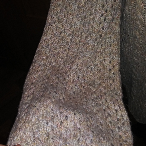 COPY - Maurices Oatmeal Open Weave Sweater XXL - Picture 3 of 7
